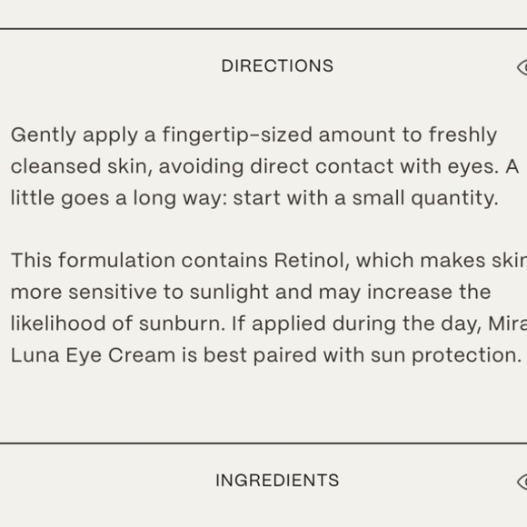 Twentynine Palms Mira Luna eye cream vegan MSRP $97. Contains retinol - Picture 7 of 8